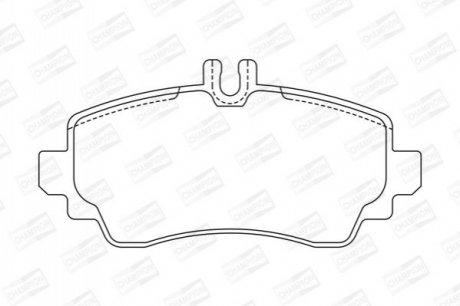 571944CH CHAMPION CHAMPION Колодки тормозные передние A-KLASA 98-