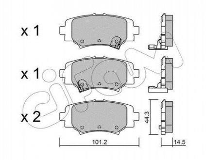 822-993-0 CIFAM CIFAM MAZDA Тормозные колодки задн.Mazda 3 13-