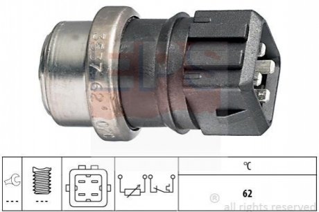 1.830.537 EPS EPS VW Датчик температуры воды PASSAT 1.8,1.9D