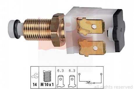 1.810.009 EPS EPS PEUGEOT Выключатель STOP-сигналов CITROEN,