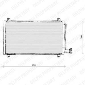TSP0225125 Delphi Радиатор кондиционера