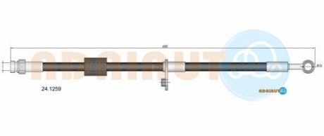 24.1259 ADRIAUTO ADRIAUTO MITSUBISHI Шланг торм.передн.Colt 04-