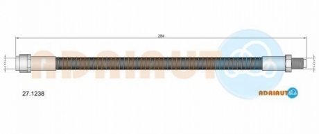 27.1238 ADRIAUTO ADRIAUTO DB Шланг тормозной зад. W211/220 98-