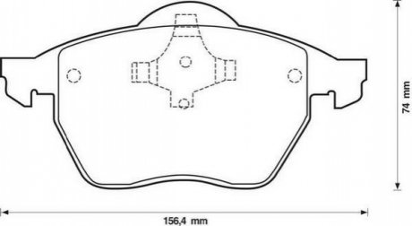 571921J Jurid JURID AUDI Колодки тормозные передні A4 94-