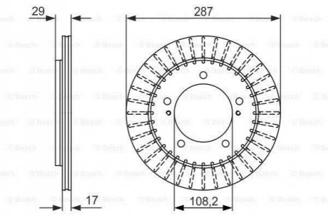 0986479486 BOSCH BOSCH SUZUKI Диск торм. пер.Grand Vitara 98-