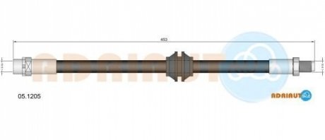 05.1205 ADRIAUTO ADRIAUTO BMW Шланг тормозной передн. E36 90-