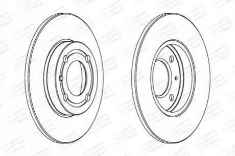 561980CH CHAMPION CHAMPION VW Тормозной диск передний Polo 94-