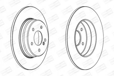 562014CH CHAMPION CHAMPION DB Диск тормозной задн.W203/210 96-