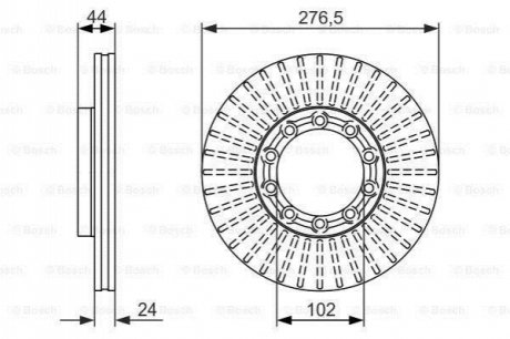 0986479609 BOSCH BOSCH Диск торм. пер. RENAULT Messenger -99