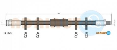 11.1245 ADRIAUTO ADRIAUTO FIAT Торм.шланг передн.Fiorino -99