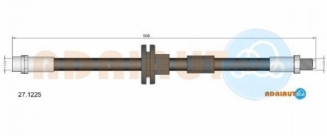 27.1225 ADRIAUTO ADRIAUTO DB Шланг тормозной перед. W202/140