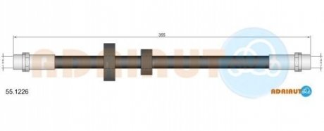 55.1226 ADRIAUTO ADRIAUTO VW Шланг тормозной передний T4 90-