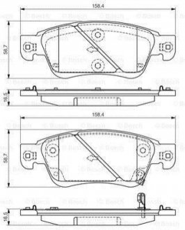 0986495134 BOSCH BOSCH Тормозные кол. пер. INFINITI G37 -14