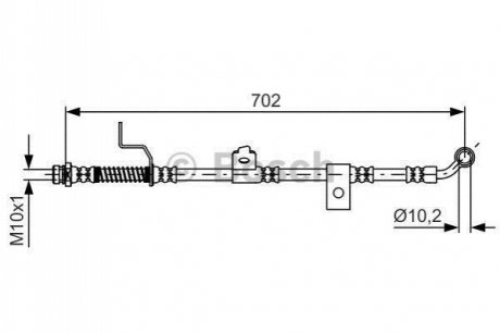 1987481603 BOSCH BOSCH Торм. кол. пер. лев. KIA MAGENTIS -05