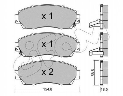 822-903-0 CIFAM CIFAM HONDA Тормозн.колодки передн.CR-V 07-