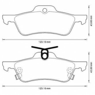 572588J Jurid JURID Тормозные кол. зад. Toyota Yaris 05-