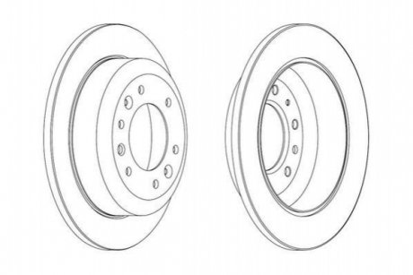 562869JC Jurid JURID Тормозной диск зад. KIA CARNIVAL 06-
