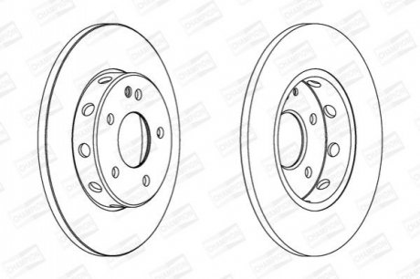 561696CH CHAMPION CHAMPION DB Диск тормозной перед. W202 93-