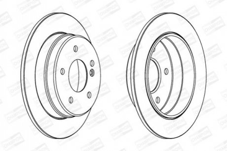 561698CH CHAMPION CHAMPION DB Диск тормозной задний W202 93-