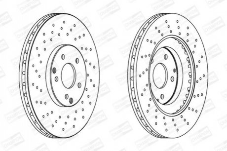 562354CH-1 CHAMPION CHAMPION DB Диск тормозной передн.W203 02-