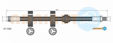 07.1229 ADRIAUTO ADRIAUTO CITROEN Торм.шланг передн.XM -94