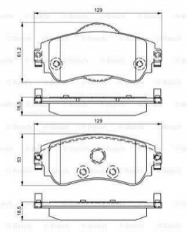 0986495304 BOSCH BOSCH CITROEN Торм.колодки передн. C4 09-