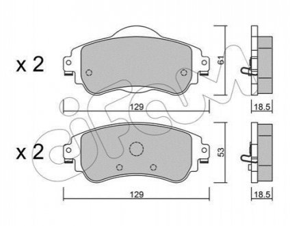 822-949-0 CIFAM CIFAM CITROEN Торм.колодки передн. C4 09-