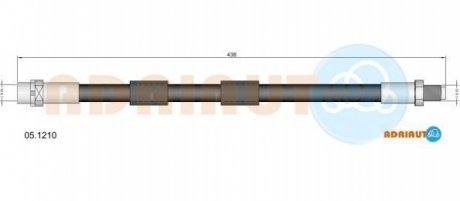 05.1210 ADRIAUTO ADRIAUTO BMW Шланг тормозной передн. E39
