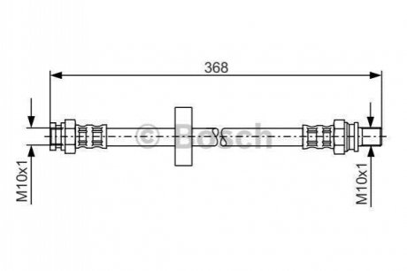 1987481180 BOSCH BOSCH Шланг торм. задн. SMART FORTWO -07