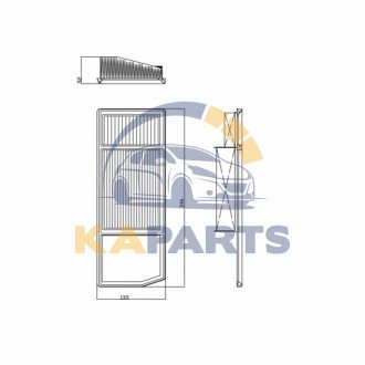 101663 FEBI BILSTEIN FEBI Фильтр воздушний FIAT PANDA, LANCIA