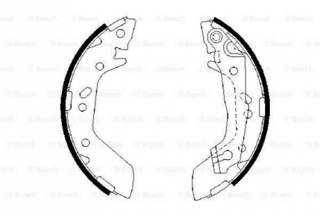 0986487655 BOSCH BOSCH HYUNDAI Щеки тормозные Accent -05