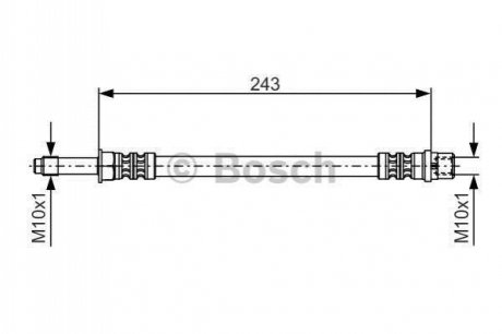 1987476313 BOSCH BOSCH Тормозной шланг задний лев. VW T5