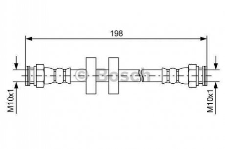 1987481581 BOSCH Гальмівний шланг