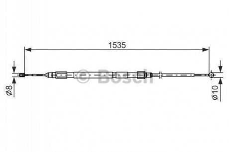 1987477950 BOSCH Гальмівний трос