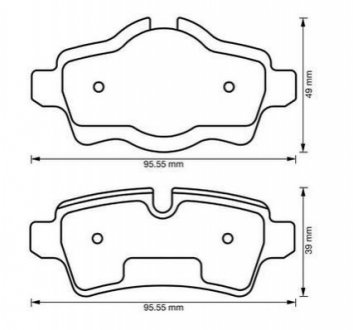 573200J Jurid JURID Тормозные колодки задн. MINI 06-