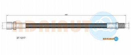27.1217 ADRIAUTO ADRIAUTO DB Шланг тормозной DB407-608