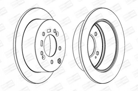 562686CH CHAMPION CHAMPION KIA Тормозной диск задн.Soul