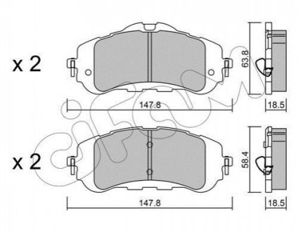 822-983-0 CIFAM CIFAM Тормозные кол. PEUGEOT 308 14-