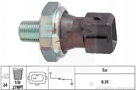 1.800.091 EPS EPS ROVER Датчик давления масла 89-