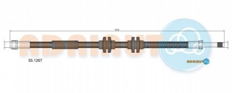 55.1267 ADRIAUTO ADRIAUTO VW Тормозной шланг T5 пер.