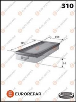 EUROREPAR фільтр повітряний двигуна E147010