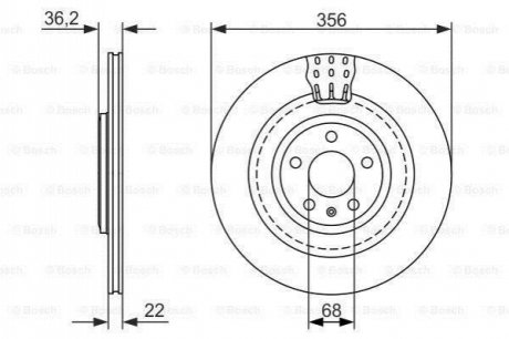 0986479749 BOSCH BOSCH Диск торм. зад. AUDI A6 -18