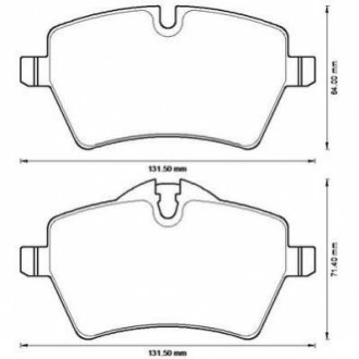 573234J Jurid JURID тормозные колодки пер. MINI