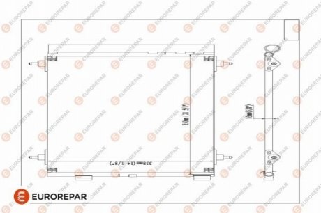 E163364 Eurorepar EUROREPAR радіатор кондиціонера