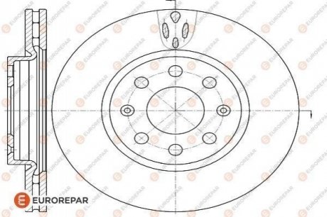 1618866180 Eurorepar EUROREPAR ДИСК ГАЛЬМ?ВНИЙ К-КТ