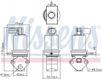 98179 NISSENS Клапан рециркуляціі ВГ (EGR)