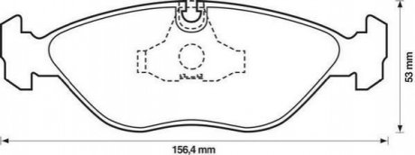 571465J Jurid JURID Колодки тормозные SAAB