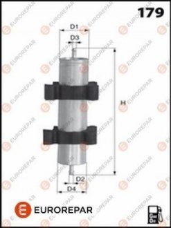 1643628080 Eurorepar Фильтр паливний