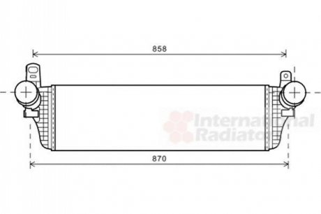 58004313 Van Wezel Радіатор інтеркулера
