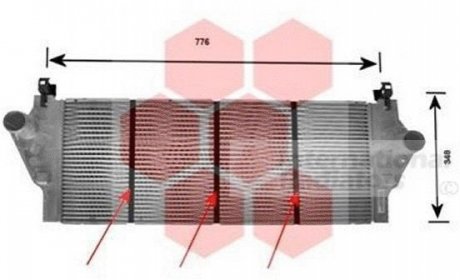 43004295 Van Wezel Радіатор інтеркулера